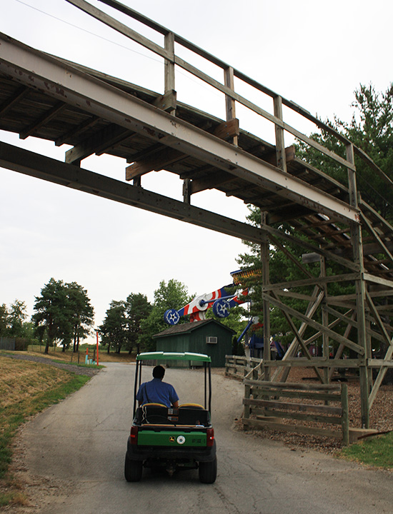 The Timber Wolf Roller Coaster at Worlds of Fun, Kansas City, Missouri