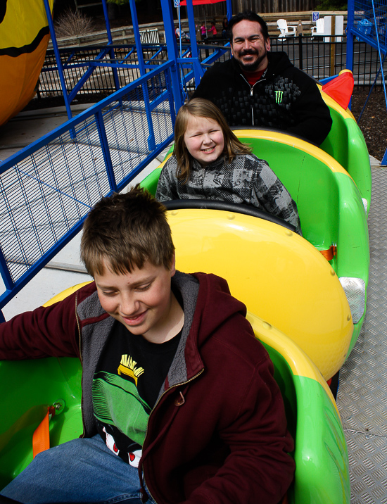 Snoopy's Cosmic Coaster Roller Coaster at Worlds of Fun, Kansas City, Missouri