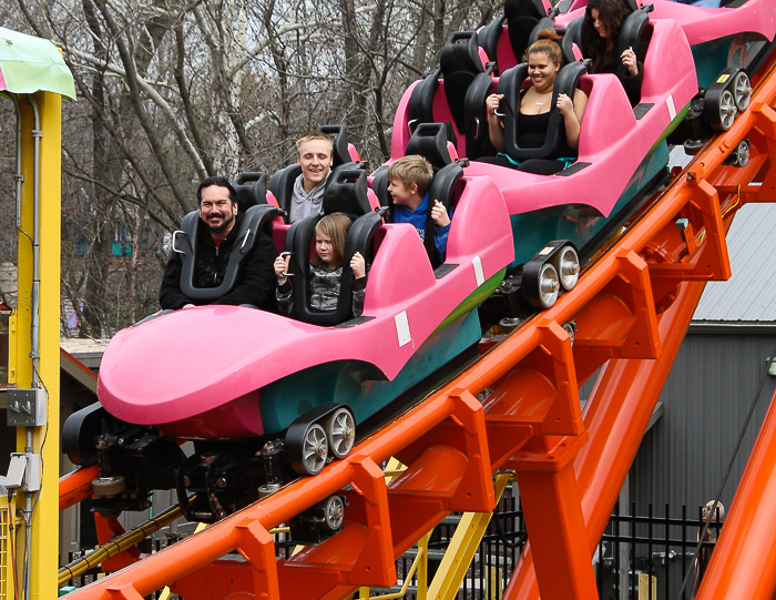 The Boomerang Roller Coaster at Worlds of Fun, Kansas City, Missouri