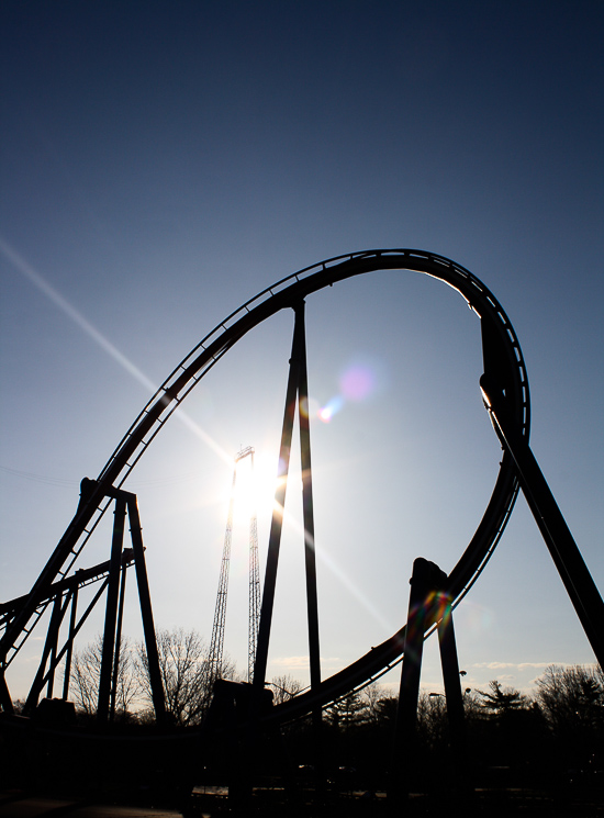 The Patriot Roller Coaster at Worlds of Fun, Kansas City, Missouri