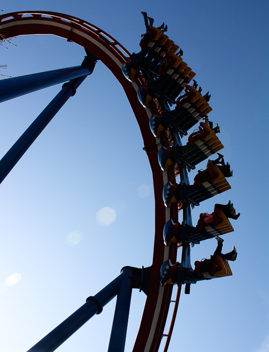 The Patriot Roller Coaster at Worlds of Fun, Kansas City, Missouri