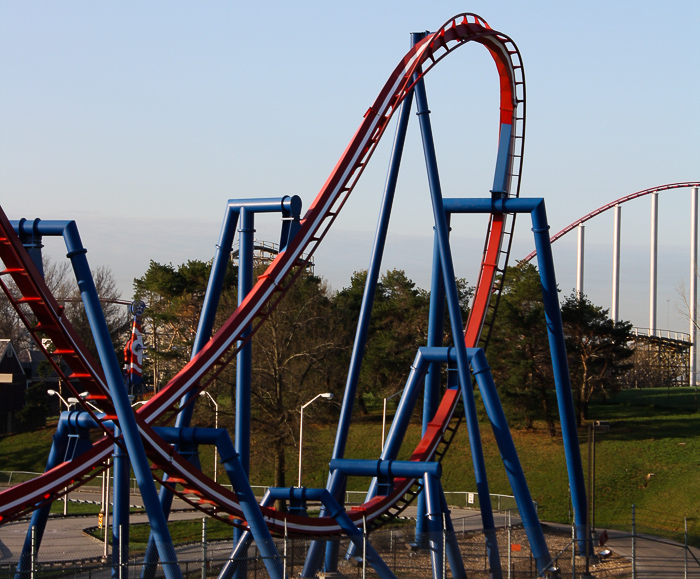 The Patriot Roller Coaster at Worlds of Fun, Kansas City, Missouri