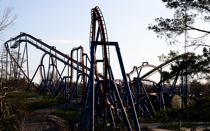 The Patriot Roller Coaster at Worlds of Fun, Kansas City, Missouri