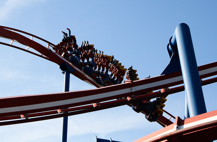 The Patriot Roller Coaster at Worlds of Fun, Kansas City, Missouri