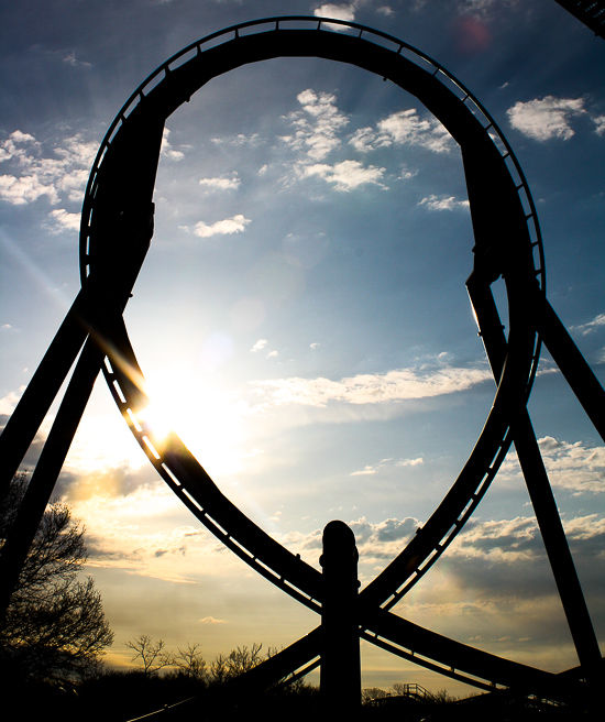 The Patriot Roller Coaster at Worlds of Fun, Kansas City, Missouri