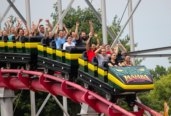 The Mamba Rollercoaster at Worlds of Fun, Kansas City, Missouri