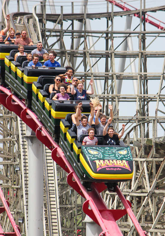 The Mamba Roller Coaster at Worlds of Fun, Kansas City, Missouri