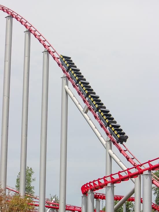 The Mamba roller coaster at Worlds of Fun, Kansas City, Missouri