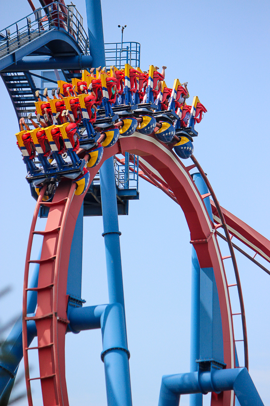 The Patriot roller coaster at Worlds of Fun, Kansas City, Missouri