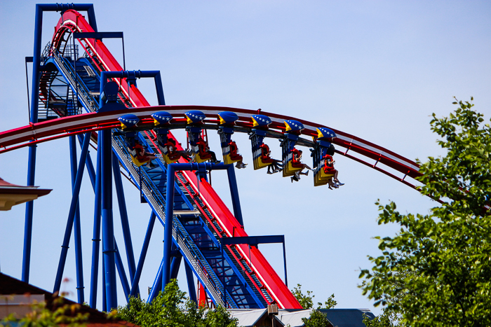 The Patriot Rollercoaster at ACE Around the World at Worlds of Fun, Kansas City, Missouri