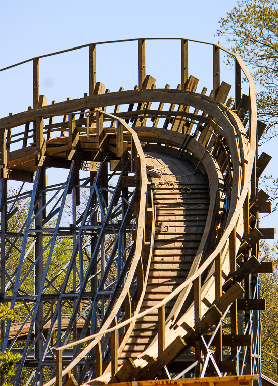  The new for 2023 Zambezi Zinger roller coaster at Worlds of Fun, Kansas City, Missouri