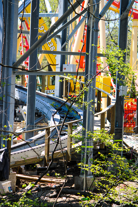  The new for 2023 Zambezi Zinger roller coaster at Worlds of Fun, Kansas City, Missouri