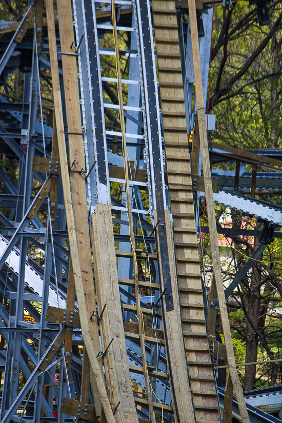  The new for 2023 Zambezi Zinger roller coaster at Worlds of Fun, Kansas City, Missouri