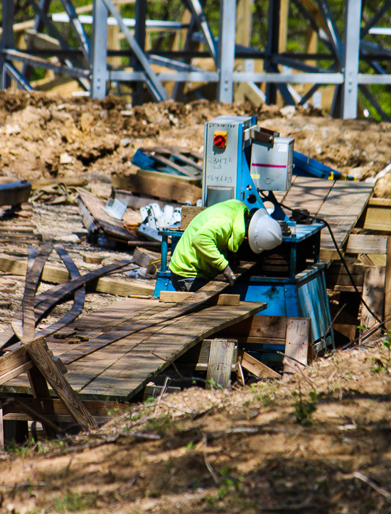 The new for 2023 Zambezi Zinger roller coaster at The new for 2023 Zambezi Zinger roller coaster at Worlds of Fun, Kansas City, Missouri