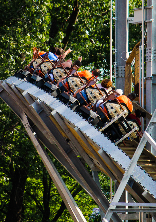  The new for 2023 Zambezi Zinger roller coaster at Worlds of Fun, Kansas City, Missouri