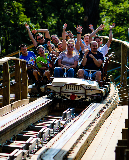  The new for 2023 Zambezi Zinger roller coaster at Worlds of Fun, Kansas City, Missouri