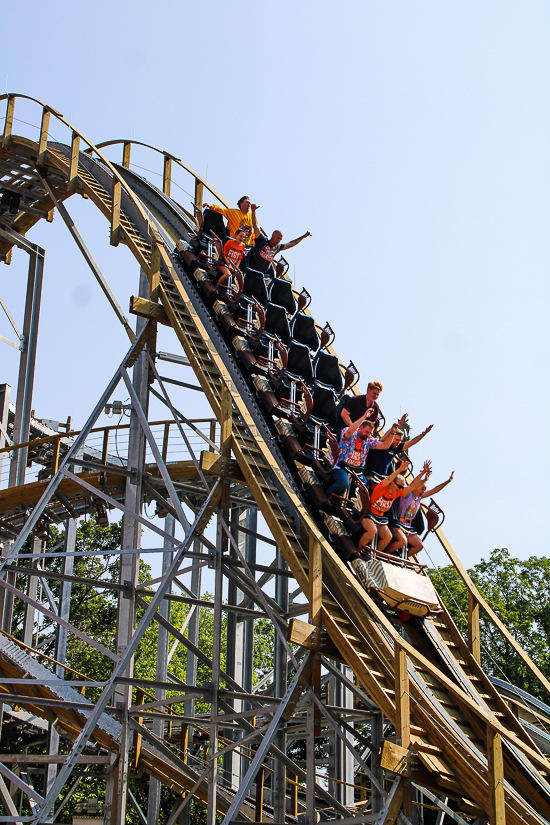  The new for 2023 Zambezi Zinger roller coaster at Worlds of Fun, Kansas City, Missouri