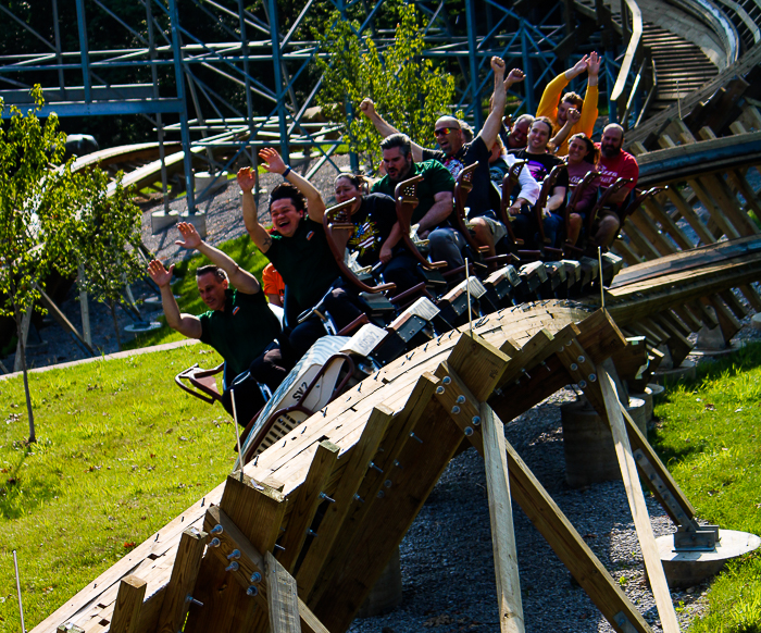  The new for 2023 Zambezi Zinger roller coaster at Worlds of Fun, Kansas City, Missouri