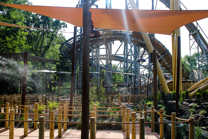  The new for 2023 Zambezi Zinger roller coaster at Worlds of Fun, Kansas City, Missouri