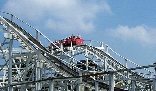 The Sea Dragon Rollercoaster at Wyandot Lake Park, Powell Ohio