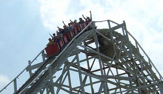 The Sea Dragon Rollercoaster at Wyandot Lake Park, Powell Ohio