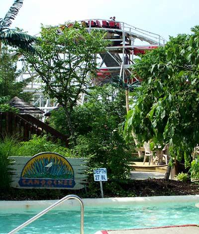 The Sea Dragon Rollercoaster at Wyandot Lake Park, Powell Ohio