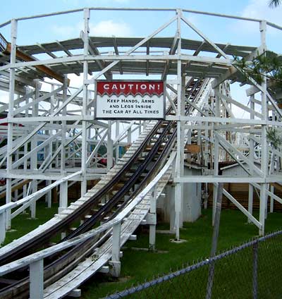 The Sea Dragon Rollercoaster at Wyandot Lake Park, Powell Ohio