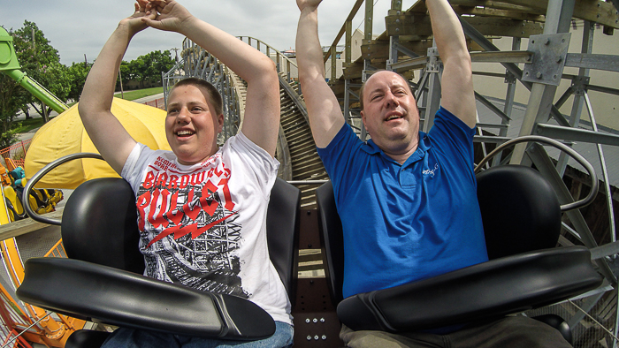 The Switchback Roller Coaster at ZDT's Amusement Park, Seguin, Texas