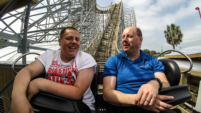 The Switchback Roller Coaster at ZDT's Amusement Park, Seguin, Texas