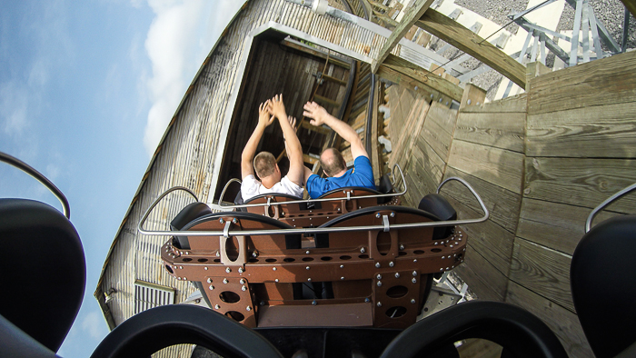 The Switchback Roller Coaster at ZDT's Amusement Park, Seguin, Texas